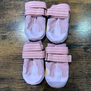 New XSY&G Waterproof Anti-Slip Sole Dog Boots Booties - Size 2 - Pink